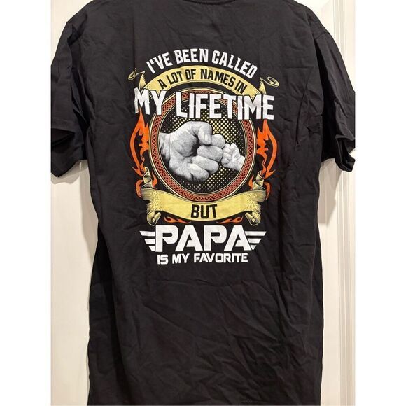 Papa is My Favorite Name T-shirt size Large - Picture 1 of 3